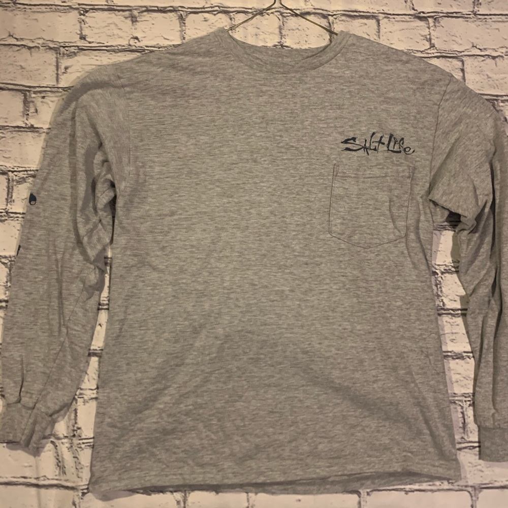Salt Life Long Sleeve Shirt “Shut Up and Reel”